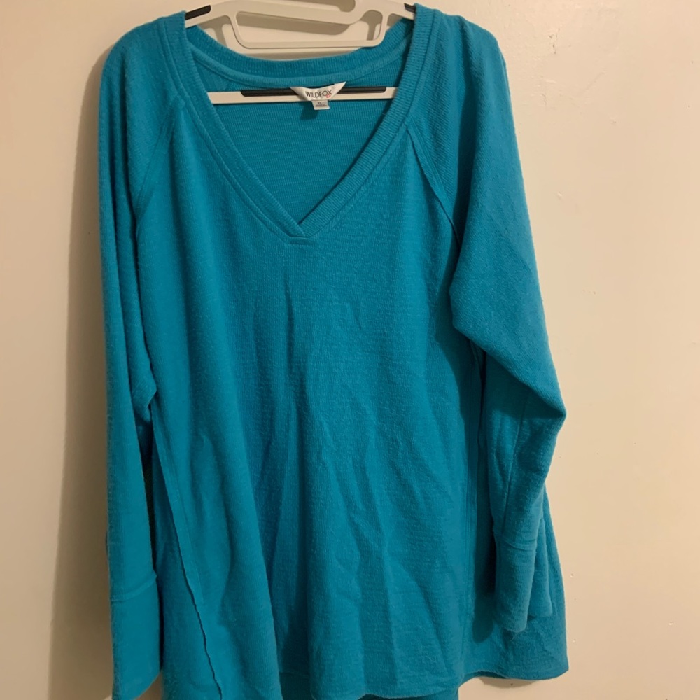 Wild fox blue sweater